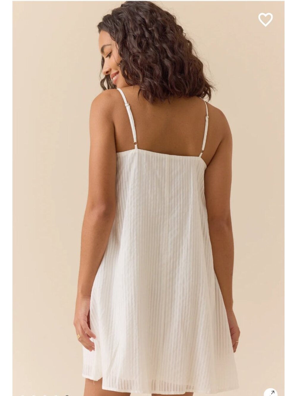 Junne Mini Dress Altar’d State White Summer Dress NWT - Picture 5 of 5